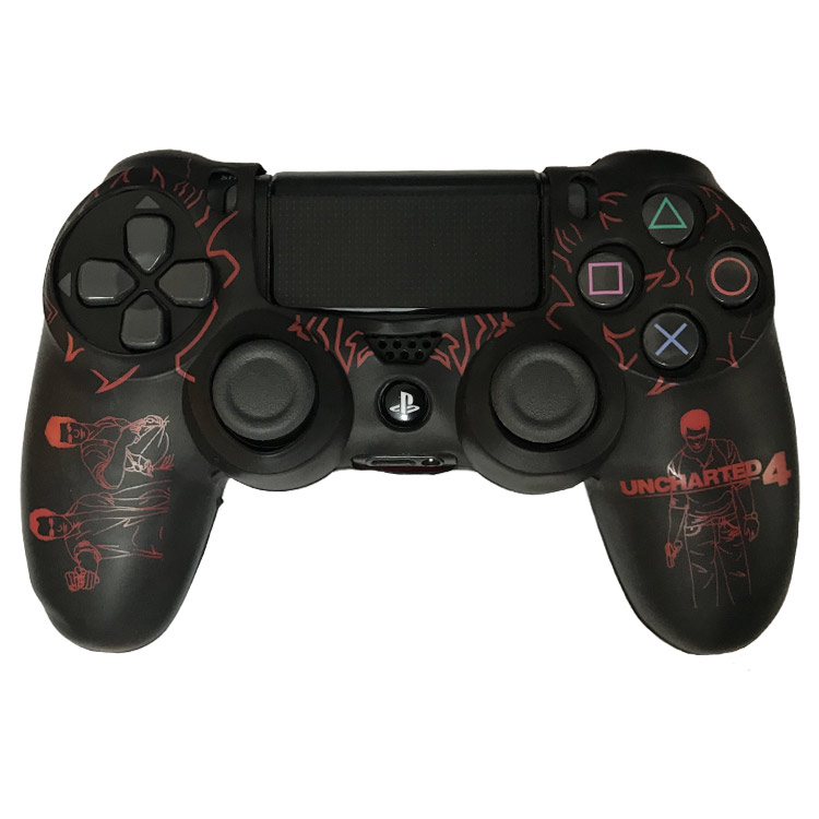 روکش کنترلر Dualshock 4 Cover - Uncharted 4 - Red
